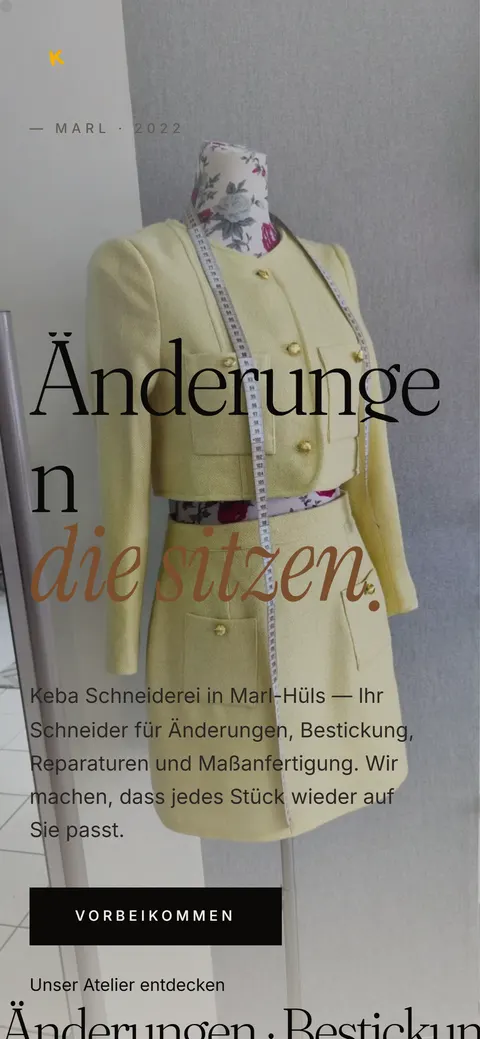 kebaschneiderei.com auf dem Handy